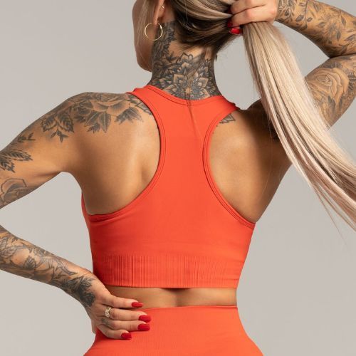Gym Glamour Push Up Coral 372 fitneso liemenėlė