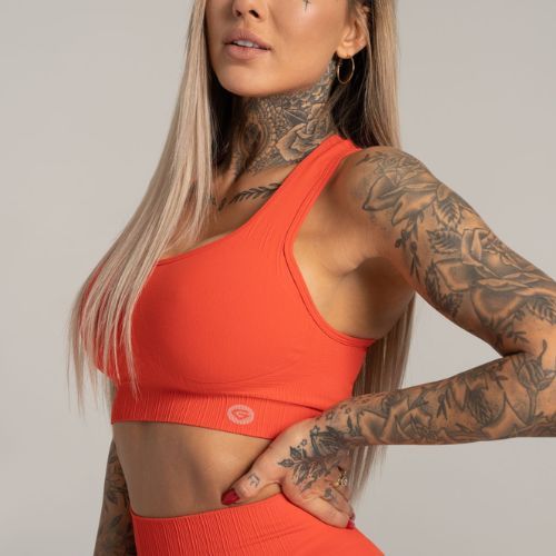 Gym Glamour Push Up Coral 372 fitneso liemenėlė