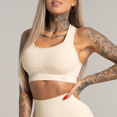 Gym Glamour Push Up Cream 377 fitneso liemenėlė