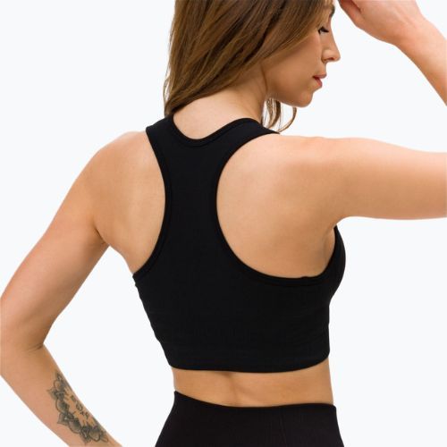 Gym Glamour Push Up Deep Black 319 fitneso liemenėlė