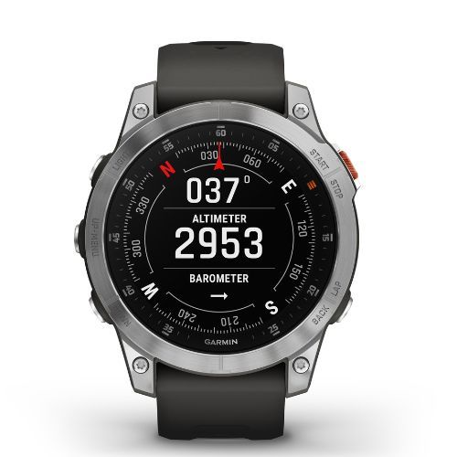 Garmin Epix 2 Hrm Elevate Ox laikrodis sidabrinis 010-02582-01