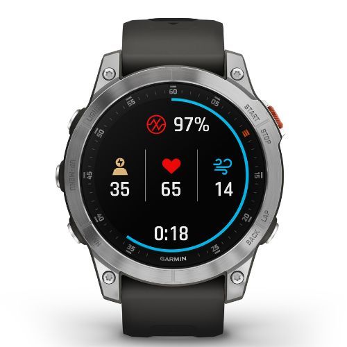 Garmin Epix 2 Hrm Elevate Ox laikrodis sidabrinis 010-02582-01