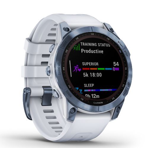 Garmin Fenix 7 Sapphire Solar Hrm Elevate Ox laikrodis mėlynas 010-02540-25