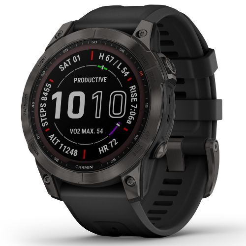 Garmin Fenix 7 Sapphire Solar Hrm Elevate Ox laikrodis juodas 010-02540-21