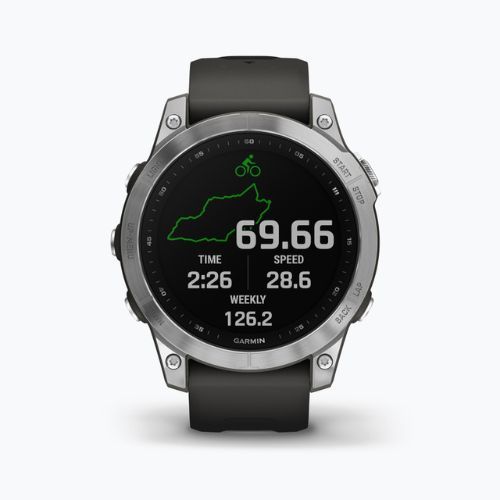 Garmin Fenix 7 Hrm Elevate Ox laikrodis sidabrinis 010-02540-01