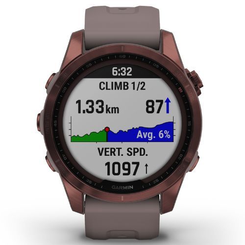 Garmin Fenix 7S Sapphire Solar Hrm Elevate Ox laikrodis juodas 010-02539-25