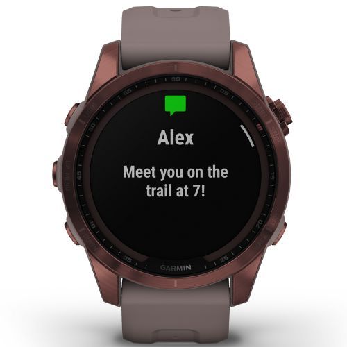 Garmin Fenix 7S Sapphire Solar Hrm Elevate Ox laikrodis auksinis 010-02539-21