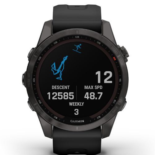 Garmin Fenix 7S Sapphire Solar Hrm Elevate Ox laikrodis juodas 010-02539-25