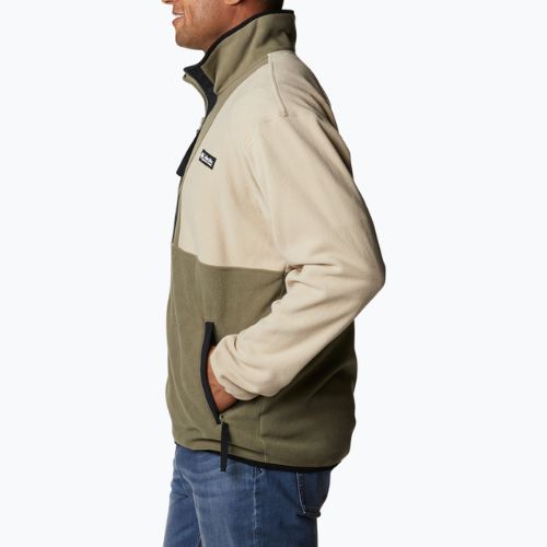 Vyriškas žygio džemperis Columbia Back Bowl ancient fossil/stone green/black