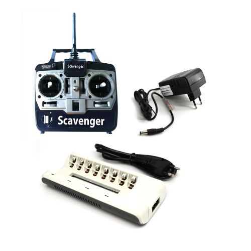 BearCreeks Scavenger Bait Boat Lead Battery 2.4 juodos spalvos BC.V1.LEAD.2 versija