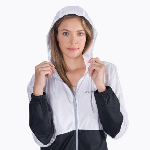 Columbia Flash Forward 101 moteriška vėjo striukė balta ir juoda 1585911