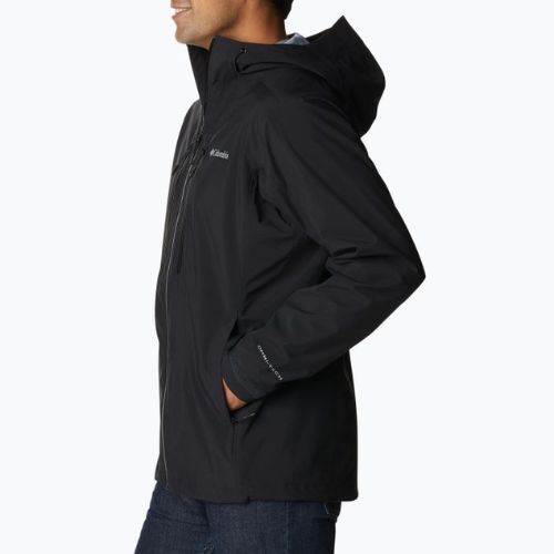 Columbia Peak Creek Shell 010 vyriška striukė nuo lietaus juoda 1988892