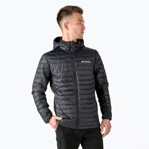 Columbia Powder Pass Hooded 010 vyriška pūkinė striukė juoda 1773271