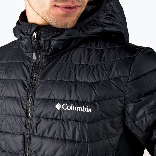 Columbia Powder Pass Hooded 010 vyriška pūkinė striukė juoda 1773271