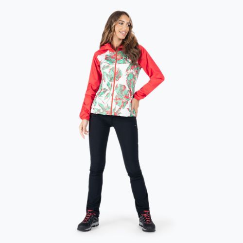 Columbia Street 102 moteriška striukė nuo lietaus balta ir raudona 1718001