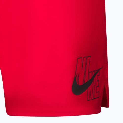 Vyriški Nike Logo Solid 5" Volley maudymosi šortai raudoni NESSA566-614