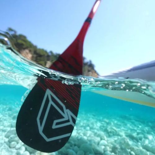 Aqua Marina CARBON PRO 3 dalių SUP irklas juodai raudonas B0303015