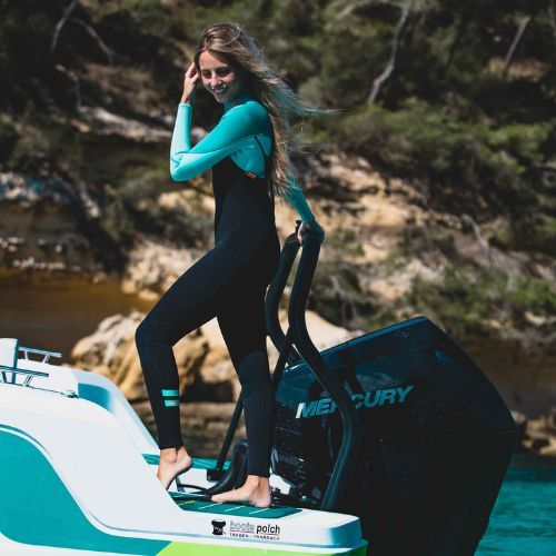 Moteriškas JOBE Sofia 3/2 mm juodai mėlynas plaukimo hidrokostiumas 303522002