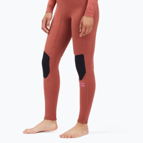 Moteriškas Billabong 3/2 Synergy BZ L/SL raudonas molio hidrokostiumas