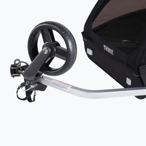 Thule Coaster XT Bike Trailer+Stroll dviračio priekaba dviems asmenims, juoda 10101810