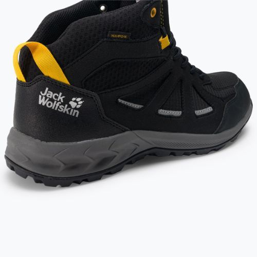 Jack Wolfskin vyriški trekingo batai Woodland 2 Texapore Mid black 4051261_6055