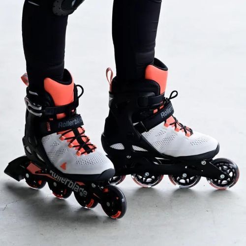 Moteriški riedučiai Rollerblade Macroblade 80 pilkai oranžiniai 07100700 R50