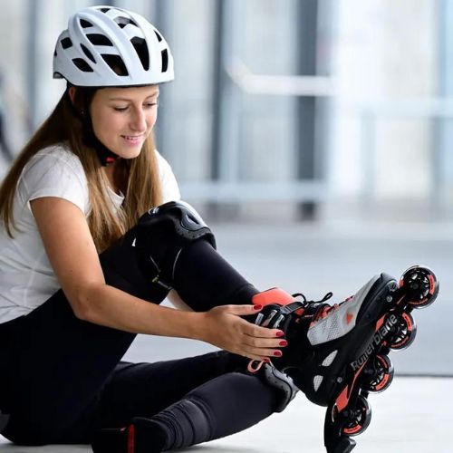 Moteriški riedučiai Rollerblade Macroblade 80 pilkai oranžiniai 07100700 R50