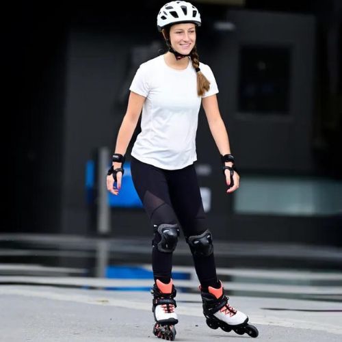 Moteriški riedučiai Rollerblade Macroblade 80 pilkai oranžiniai 07100700 R50