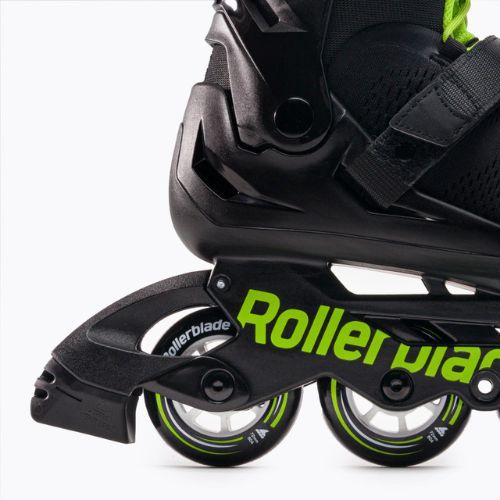Rollerblade Microblade vaikiški riedučiai juoda/žalia 07221900 T83