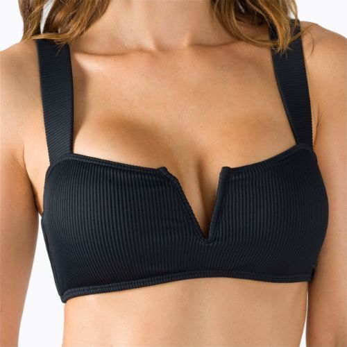 ROXY Love The Coco V antracito spalvos maudymosi kostiumėlio viršutinė dalis