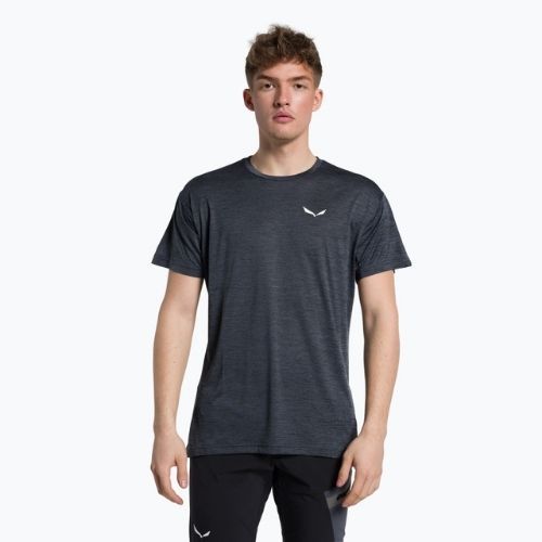 Vyriški Salewa Puez Melange Dry trekingo marškinėliai juodi 00-0000026537