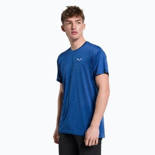Salewa Puez Melange Dry vyriški trekingo marškinėliai mėlyni 00-0000026537