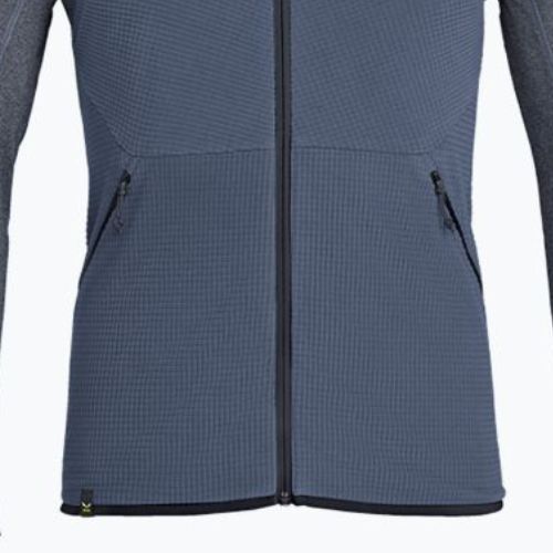 Vyriškas Salewa Puez Hybrid PL FZ pilkai mėlynas vilnonis džemperis 00-0000027388