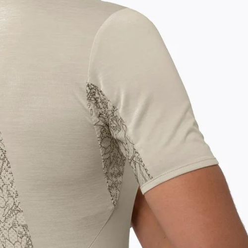 Salewa Puez Graphic 2 Dry moteriški trekingo marškinėliai beige 00-0000027400