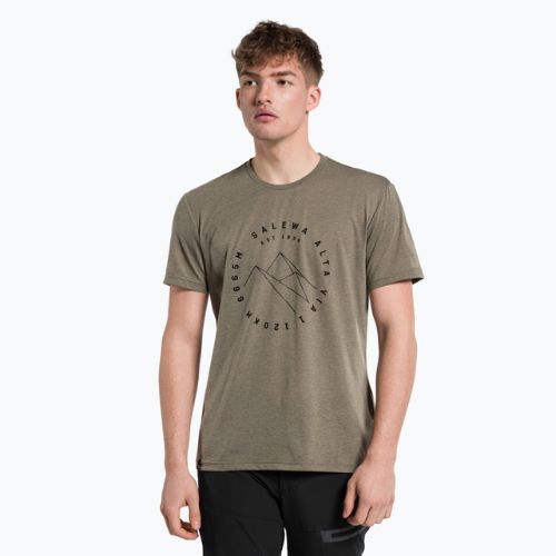 Vyriški Salewa Alta Via Dry trekingo marškinėliai rudi 00-0000027406