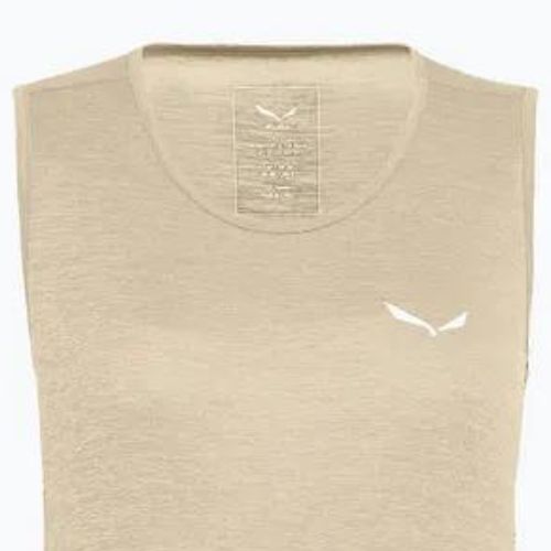 Moteriški trekingo marškinėliai Salewa Puez Graphic Dry Tank beige 00-0000027482