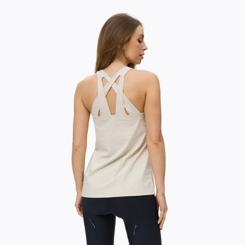 Salewa Lavaredo Hemp Print moteriški trekingo marškinėliai beige 00-0000028023