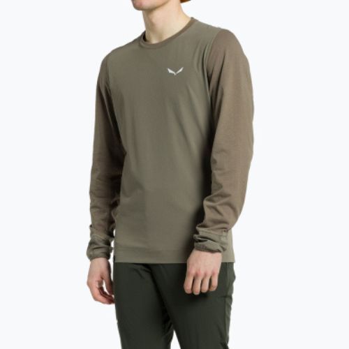 Salewa vyriški trekingo marškinėliai Lavaredo Hemp Print brown 00-0000028062
