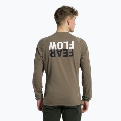 Salewa vyriški trekingo marškinėliai Lavaredo Hemp Print brown 00-0000028062