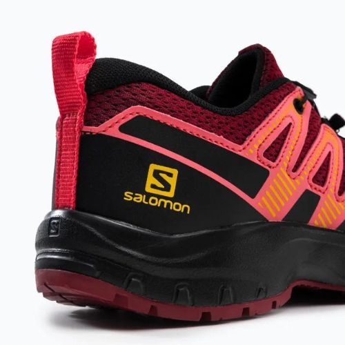 Salomon XA Pro V8 vaikiški bėgimo bateliai dahlia/black/pord