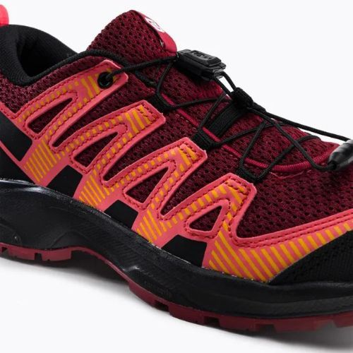 Salomon XA Pro V8 vaikiški bėgimo bateliai dahlia/black/pord