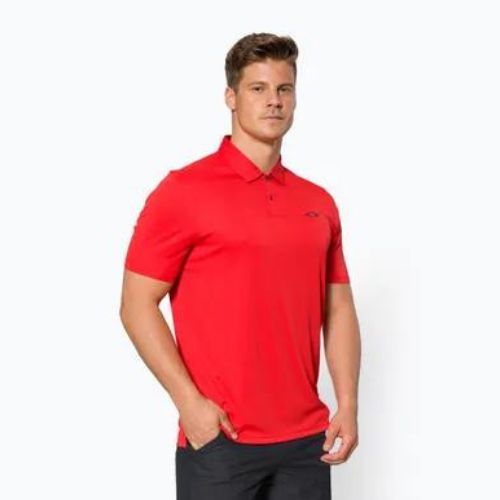 Vyriški polo marškinėliai Oakley Icon TN Protect RC raudonos spalvos FOA401918