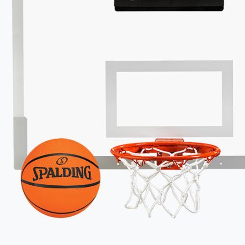 Spalding NBA Arena Slam 180 Pro mini krepšinio rinkinys, baltas