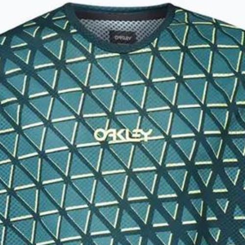 Vyriški dviratininko marškinėliai Oakley Flow 3/4, žali FOA403122