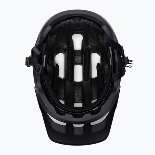 POC Axion urano juodos/opalo mėlynos spalvos metallic/matinis dviratininko šalmas