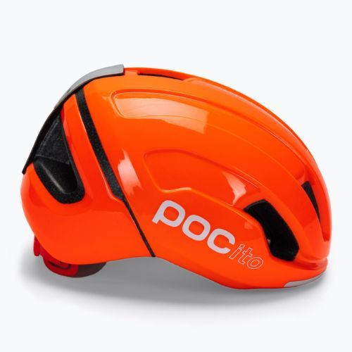 Vaikiškas dviratininko šalmas POC POCito Omne MIPS fluorescencinės oranžinės spalvos