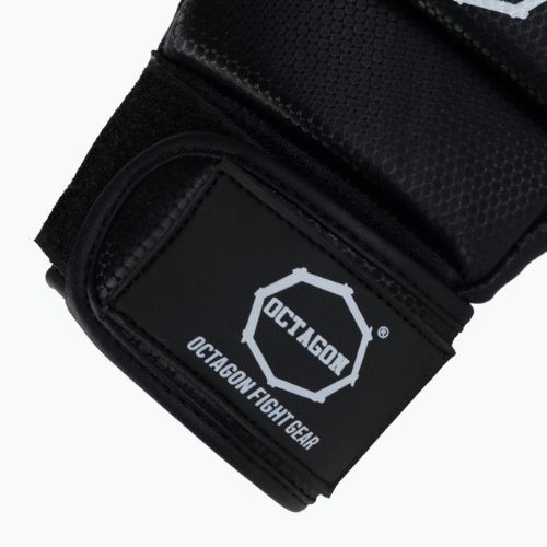 Octagon Kevlar MMA graplingo pirštinės juodos spalvos