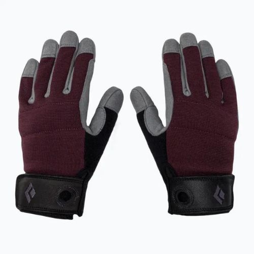 Moteriškos laipiojimo pirštinės Black Diamond Crag bordeaux