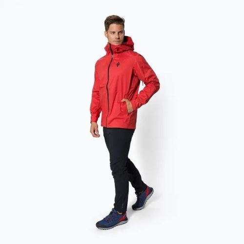 Vyriška striukė nuo lietaus Black Diamond Stormline Stretch carmine