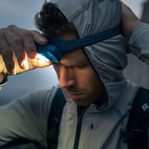 Black Diamond Cosmo 350-R azul priekinis žibintas